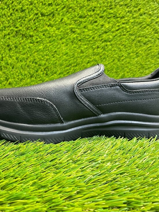 Skechers Flex Advantage SR Mens Size 8E Black Slip Resistant Work Slip-On Shoes main image 4